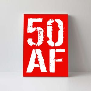 50 AF 50th Birthday Canvas