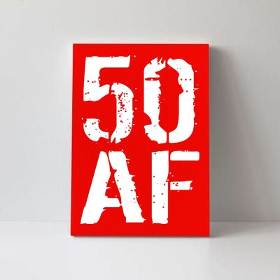 50 AF 50th Birthday Canvas