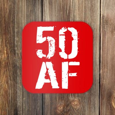 50 AF 50th Birthday Coaster