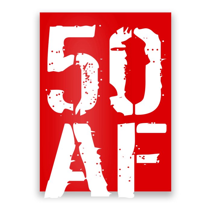 50 AF 50th Birthday Poster