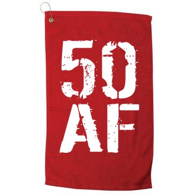 50 AF 50th Birthday Golf Towel