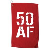 50 AF 50th Birthday Platinum Collection Golf Towel