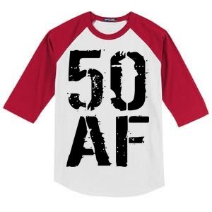 50 AF 50th Birthday Kids Colorblock Raglan Jersey