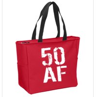50 AF 50th Birthday Zip Tote Bag