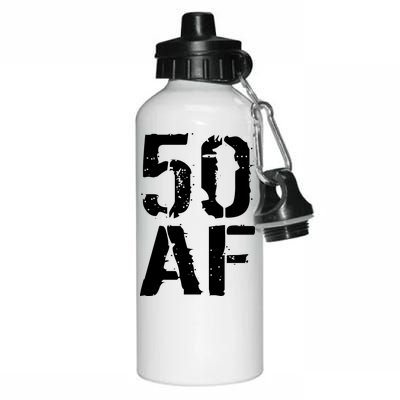 50 AF 50th Birthday Aluminum Water Bottle