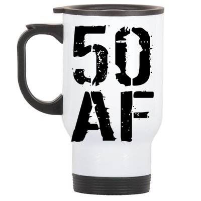 50 AF 50th Birthday Stainless Steel Travel Mug