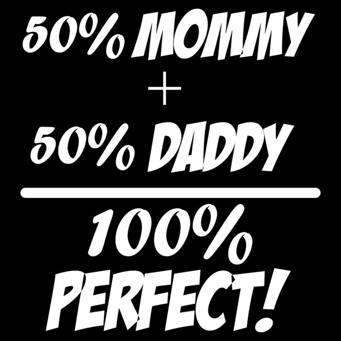 50 Mommy Plus 50 Daddy Equals 100 Percent Perfect Kids Sweatshirt