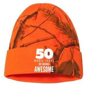 50 Whole Years Of Being Awesome Birthday Kati Licensed 12" Camo Beanie