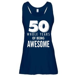 50 Whole Years Of Being Awesome Birthday Ladies Essential Flowy Tank