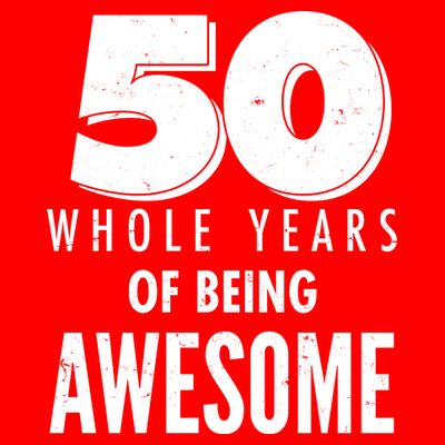 50 Whole Years Of Being Awesome Birthday T-Shirt