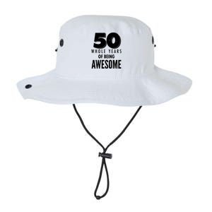 50 Whole Years Of Being Awesome Birthday Legacy Cool Fit Booney Bucket Hat