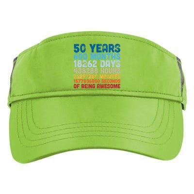 50 Years Months Days Hours Minutes Seconds Of Being Awesome Adult Drive Performance Visor