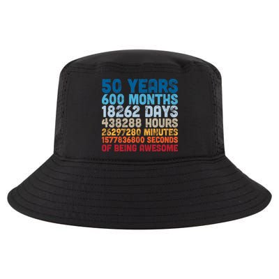 50 Years Months Days Hours Minutes Seconds Of Being Awesome Cool Comfort Performance Bucket Hat