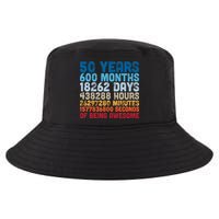 50 Years Months Days Hours Minutes Seconds Of Being Awesome Cool Comfort Performance Bucket Hat