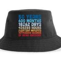 50 Years Months Days Hours Minutes Seconds Of Being Awesome Sustainable Bucket Hat