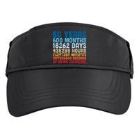 50 Years Months Days Hours Minutes Seconds Of Being Awesome Adult Drive Performance Visor