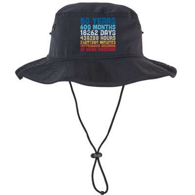 50 Years Months Days Hours Minutes Seconds Of Being Awesome Bucket Hat