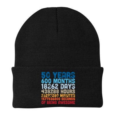 50 Years Months Days Hours Minutes Seconds Of Being Awesome Beanie