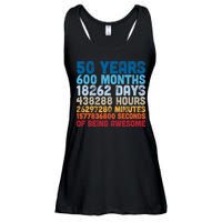 50 Years Months Days Hours Minutes Seconds Of Being Awesome Ladies Essential Flowy Tank