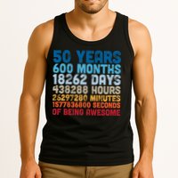 50 Years Months Days Hours Minutes Seconds Of Being Awesome Tank Top