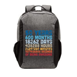 50 Years Months Days Hours Minutes Seconds Of Being Awesome Vector Backpack