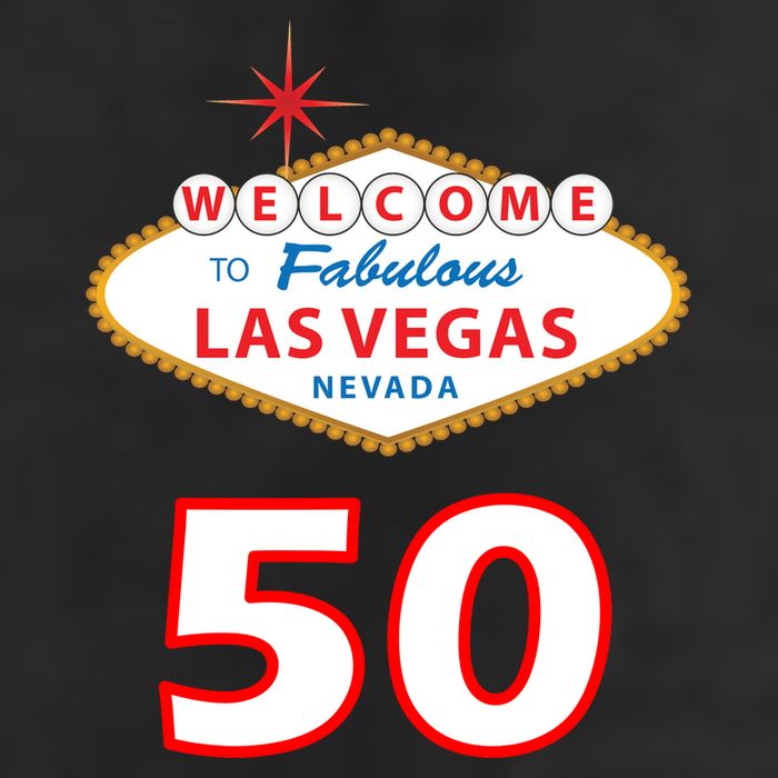 50 Years Old In Vegas - 50th Birthday Adult Drive Performance Visor