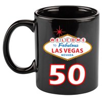 50 Years Old In Vegas - 50th Birthday 11oz C Handle Ceramic Mug