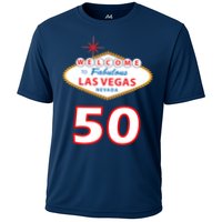 50 Years Old In Vegas - 50th Birthday Cooling Performance Crew T-Shirt
