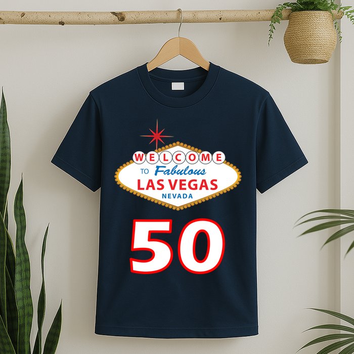 50 Years Old In Vegas - 50th Birthday T-Shirt