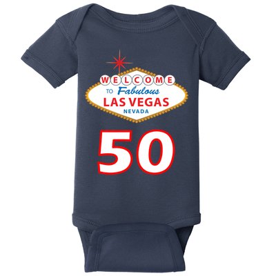 50 Years Old In Vegas - 50th Birthday Baby Bodysuit