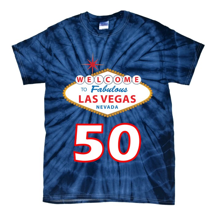 50 Years Old In Vegas - 50th Birthday Tie-Dye T-Shirt