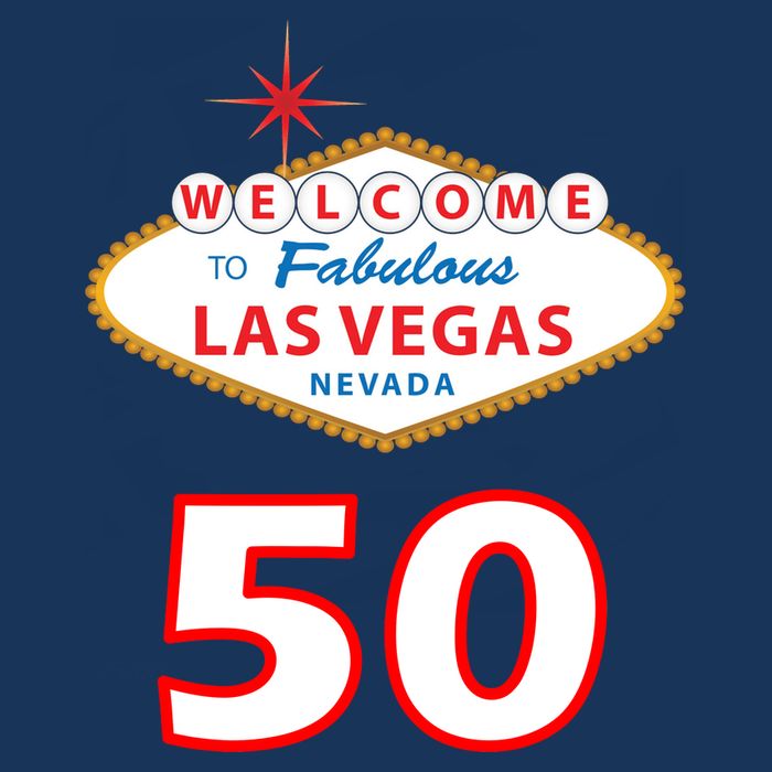 50 Years Old In Vegas - 50th Birthday Tie-Dye T-Shirt