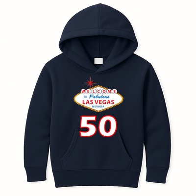 50 Years Old In Vegas - 50th Birthday Kids Hoodie