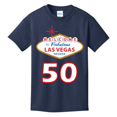 50 Years Old In Vegas - 50th Birthday Kids T-Shirt