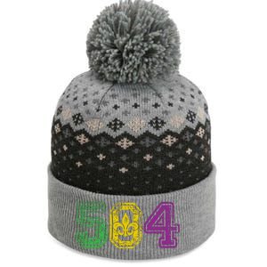 504 New Orleans Mardi Gras The Baniff Cuffed Pom Beanie