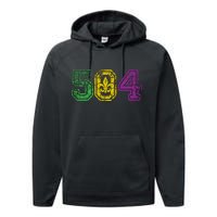 504 New Orleans Mardi Gras Performance Fleece Hoodie