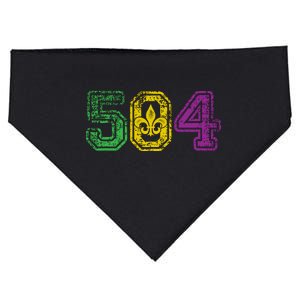 504 New Orleans Mardi Gras USA-Made Doggie Bandana