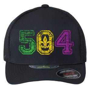 504 New Orleans Mardi Gras Flexfit Unipanel Trucker Cap