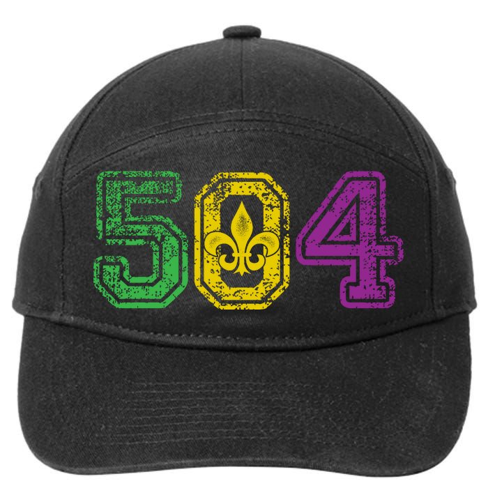 504 New Orleans Mardi Gras 7-Panel Snapback Hat