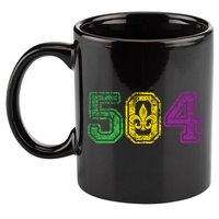 504 New Orleans Mardi Gras 11oz C Handle Ceramic Mug