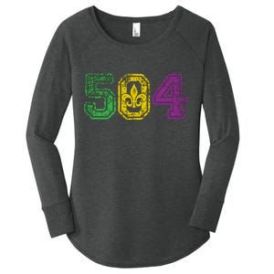 504 New Orleans Mardi Gras Women's Perfect Tri Tunic Long Sleeve Shirt