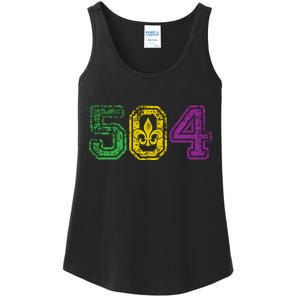 504 New Orleans Mardi Gras Ladies Essential Tank