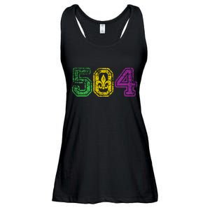 504 New Orleans Mardi Gras Ladies Essential Flowy Tank