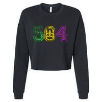 504 New Orleans Mardi Gras Cropped Pullover Crew