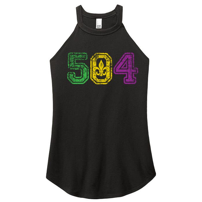 504 New Orleans Mardi Gras Women's Perfect Tri Rocker Tank