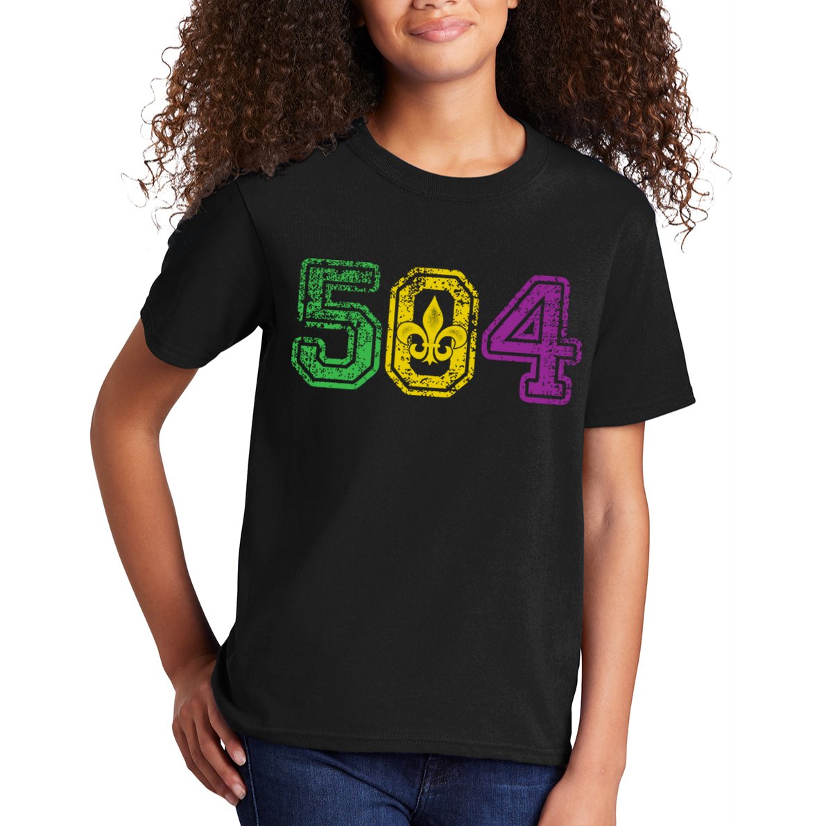 504 New Orleans Mardi Gras Kids T-Shirt