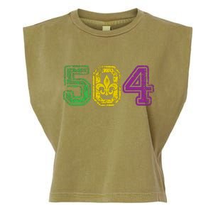 504 New Orleans Mardi Gras Garment-Dyed Women's Muscle Tee