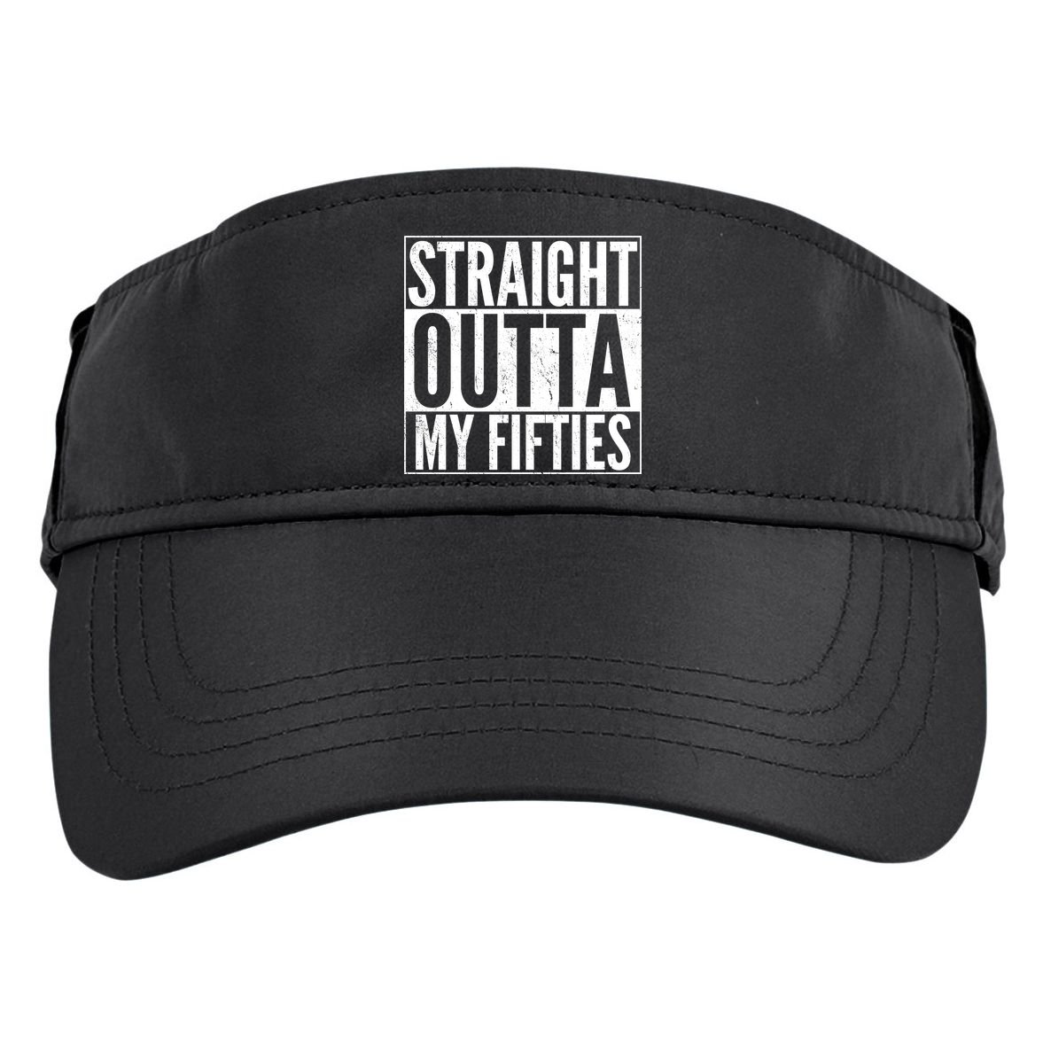 50th Birthday - Straight Outta My Fifties Adult Drive Performance Visor