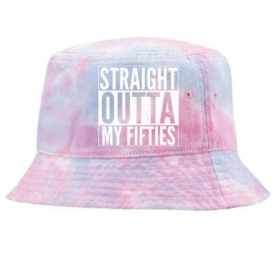 50th Birthday - Straight Outta My Fifties Tie-Dyed Bucket Hat