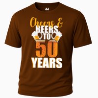 50th Birthday Cheers & Beers To 50 Years Cooling Performance Crew T-Shirt